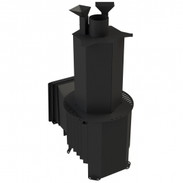 Дровяная банная печь GrillD Cometa 180 Vega Short Window Max Pro Agregat