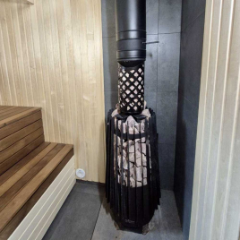 Дровяная банная печь GrillD Cometa Vega 180 Long Window Max 2025