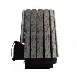 Дровяная банная печь GrillD Cometa Vega 450 Short Max Stone Pro (Серпентинит)