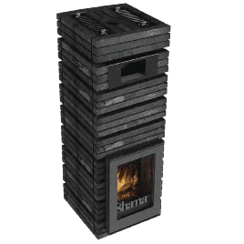 Дровяная банная печь GrillD Shaman Short, 2 каменки