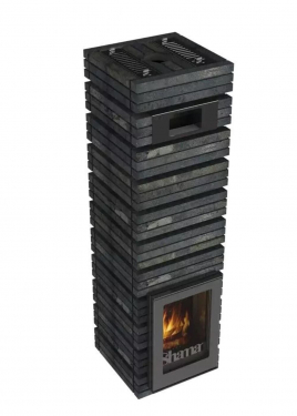 Дровяная банная печь GrillD Shaman Short, 4 каменки