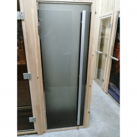 Дверь для сауны DoorWood Flash Royal, стекло прозрачное, 1900х700 мм.