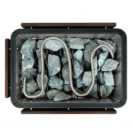 Электрическая печь BORN S150E Stone Black (Камень Черный), 15 кВт