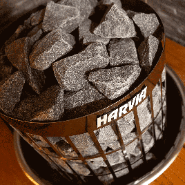 Электрическая печь Harvia Cilindro PC70 Black Steel, встроенный пульт в комплекте