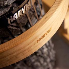 Электрическая печь Harvia Cilindro PC90XE Black Steel, пульт в комплекте