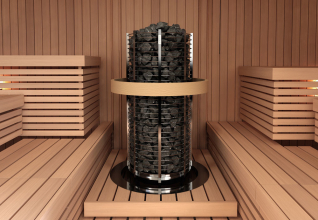 Печь для сауны SAWO TOWER TH2-30NS-P круглая, 3 кВт