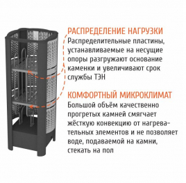 Электрокаменка Костёр Geos Rain Mini 4 кВт