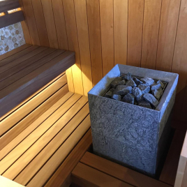 Электрокаменка Tulikivi Tuisku 6.8 kW, поверхность Rigata