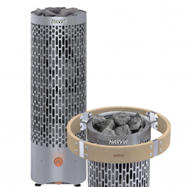 Комплект: печь Harvia Cilindro Plus PP90 и защитное ограждение с подсветкой HPP3L