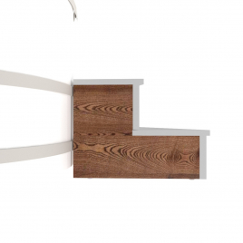 Комплект заглушек Bentwood для подиума на одну сторону, лиственница натуральная