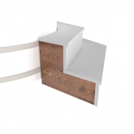 Комплект заглушек Bentwood для подиума на одну сторону, лиственница натуральная