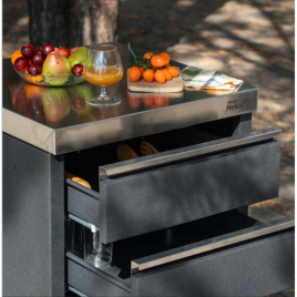Модуль уличной кухни Helios SMART-600 Стол с тремя ящиками (HS-KU03-SY600)