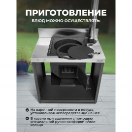 Модуль уличной кухни Helios SMART-900 Печь под казан (HS-KU02-P900)