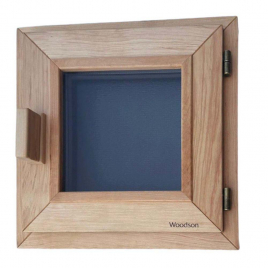 Окно Woodson PRO 50х50 см, стекло серое, ольха