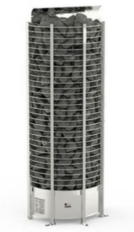 Печь для сауны Sawo Tower TH3-35Ni2-WL-P пристенная, 3,5 кВт, выносной пульт, встроенный блок мощности, нержавейка