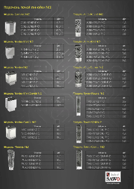 Печь для сауны Sawo Tower TH3-45Ni2-P, 4,5 кВт, выносной пульт, встроенный блок мощности, нержавейка