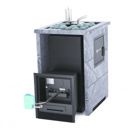 Печь ИзиСтим Анапа М2 в трехстороннем кожухе с открытым верхом