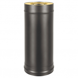 Сэндвич-труба Везувий BLACK (AISI 430/0,5мм + Оц.) д.200х300, L-0.5м