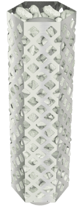 Сетка на трубе GrillD Violet Steel Romb (Камень 40 кг)