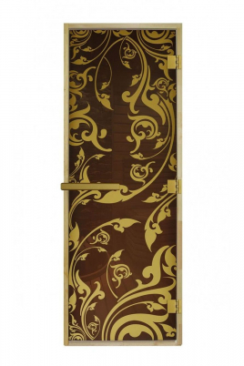 Стеклянная дверь DoorWood Венеция Бронза Luxary Gold 70х190, коробка ольха