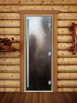 Дверь для сауны DoorWood Престиж А010 с фотопечатью, 70х190, коробка ольха