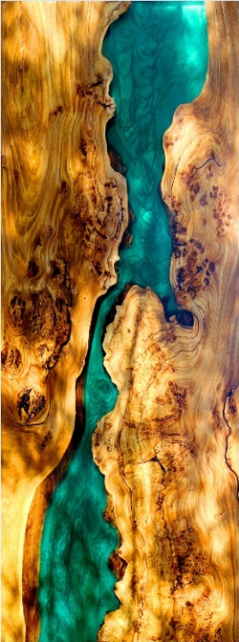 Стеклянные двери DoorWood с фотопечатью CЛЭБ-02, коробка ольха