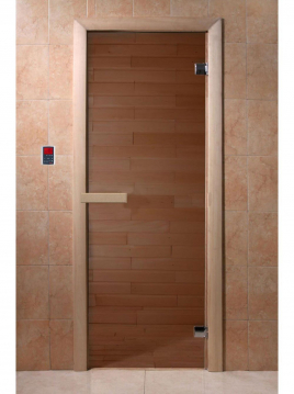 Дверь DoorWood 70х190, бронза, коробка хвоя