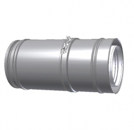 Телескопическая труба дымохода Schiedel Permeter 270-375 мм., ⌀130-⌀350, 0.6 мм, сталь AISI 444