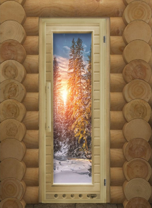 Дверь DoorWood Элит Люкс Зима с фотопечатью 73х185