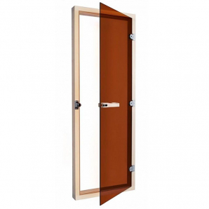Дверь Sawo 730-3SGA-R 70х190 правое открывание, стекло бронза, коробка осина