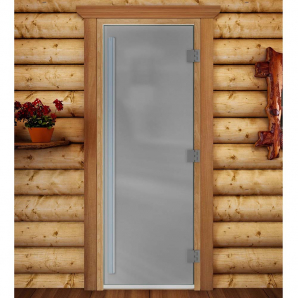 Стеклянные двери DoorWood Престиж, стекло сатин, коробка ольха