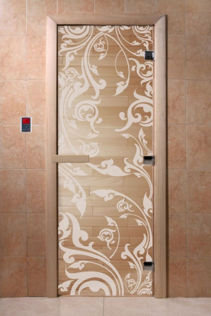 Стеклянная дверь DoorWood Венеция прозрачная, коробка ольха
